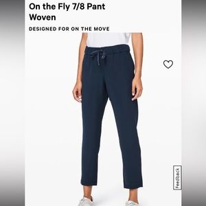 Lulu lemon - On the Fly 7/8 Pant Woven